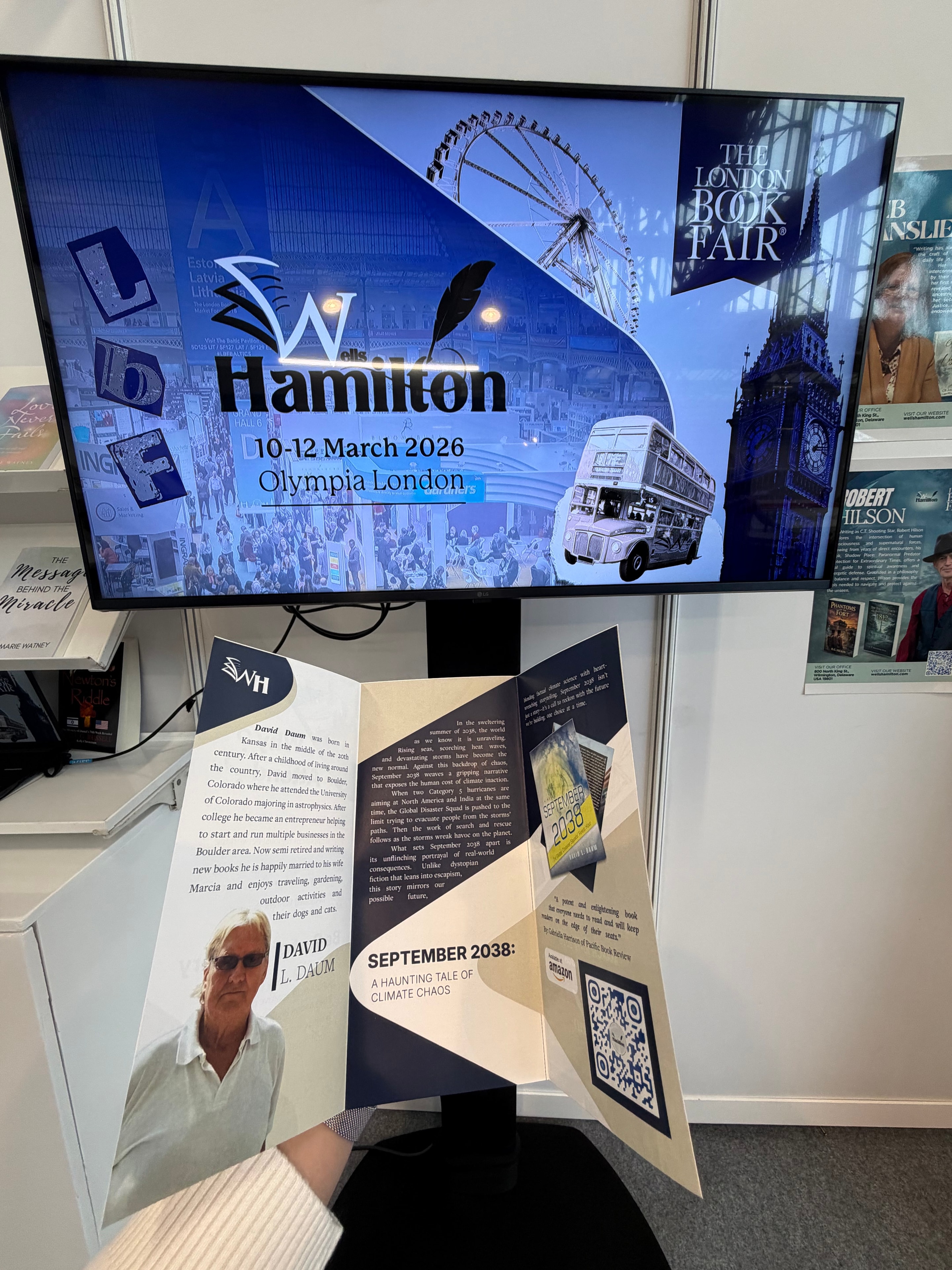 London Book Fair 2026 — Hamilton promotional display