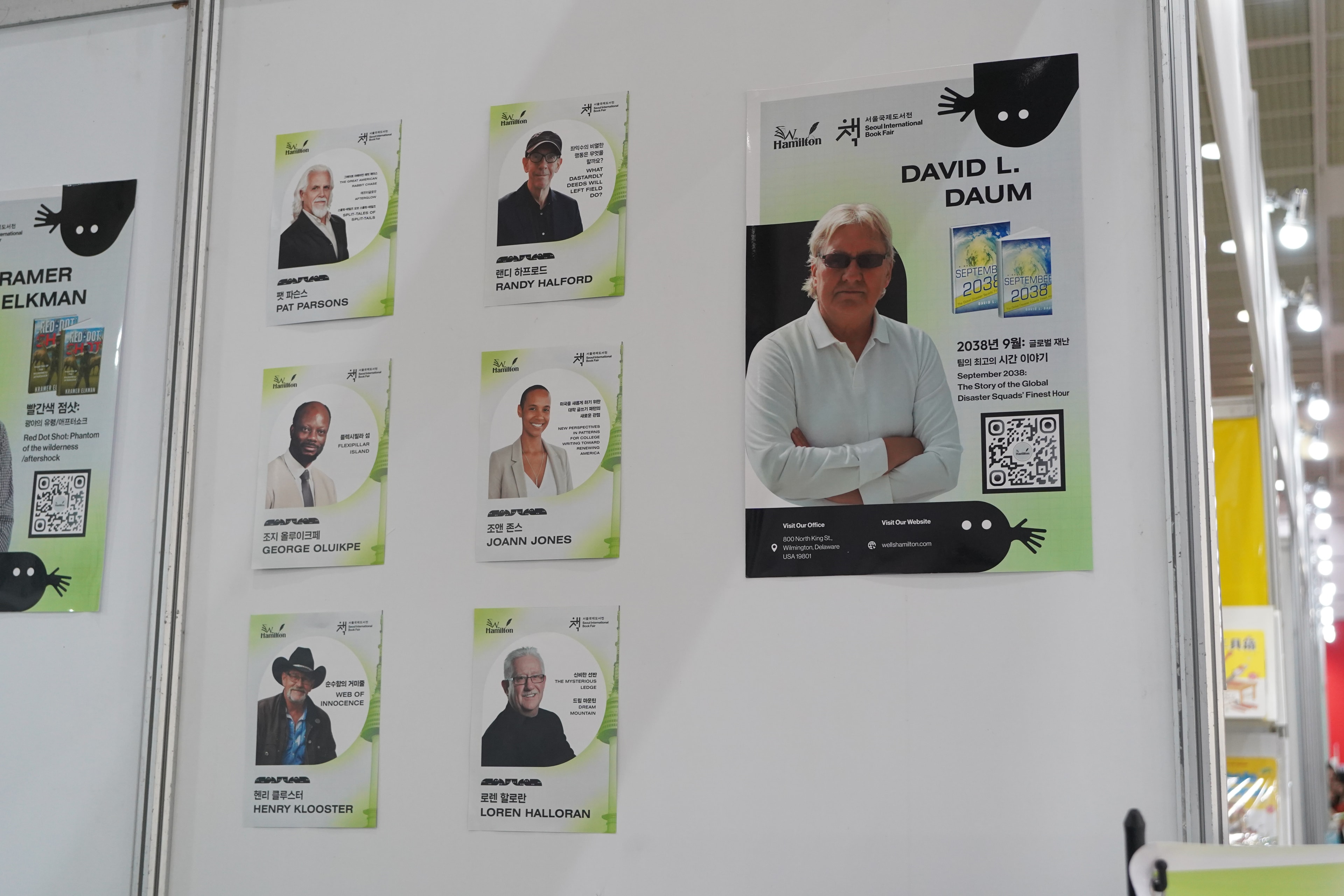 Seoul International Book Fair 2026 — David L. Daum author wall poster